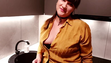 Сын попросил мамку потрахаться перед обедом